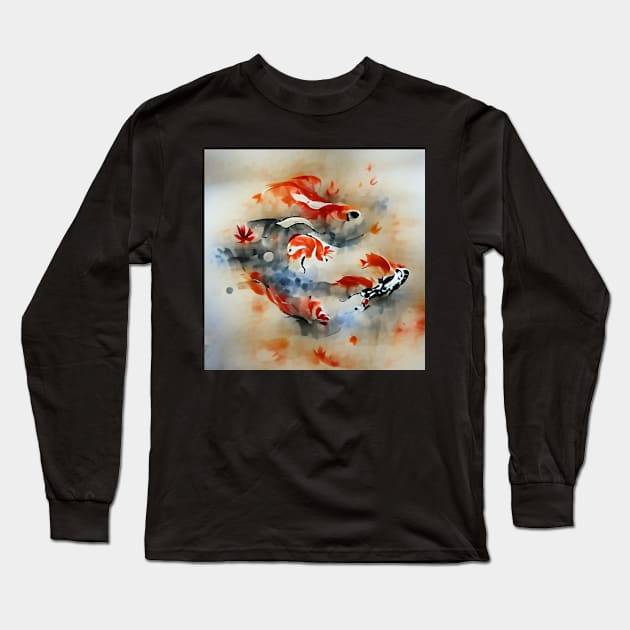 Koi Long Sleeve T-Shirt by artificial_inexistence